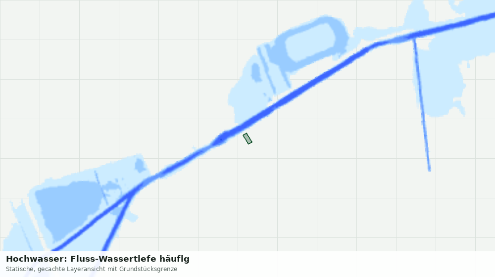 Statische Kartenansicht: Hochwasser: Fluss-Wassertiefe häufig