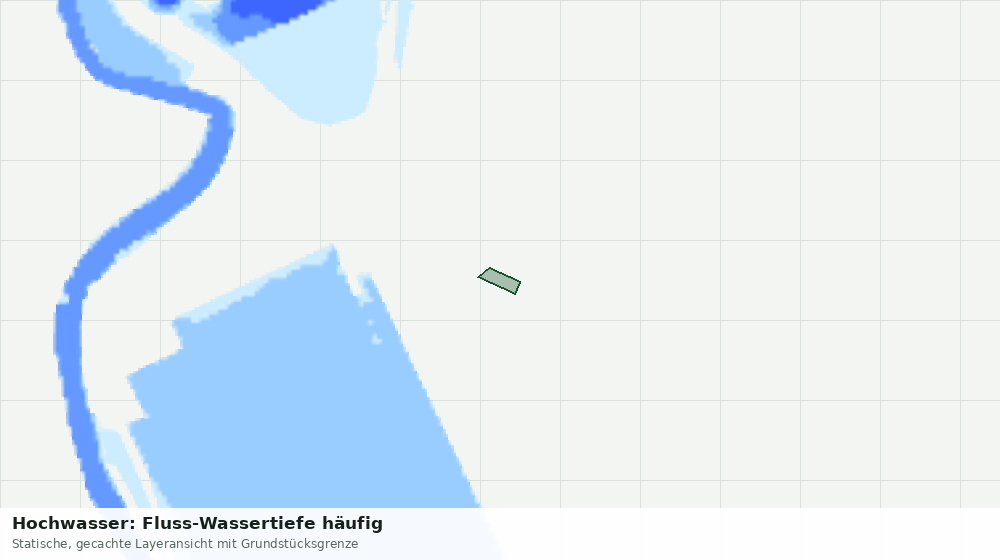 Statische Kartenansicht: Hochwasser: Fluss-Wassertiefe häufig
