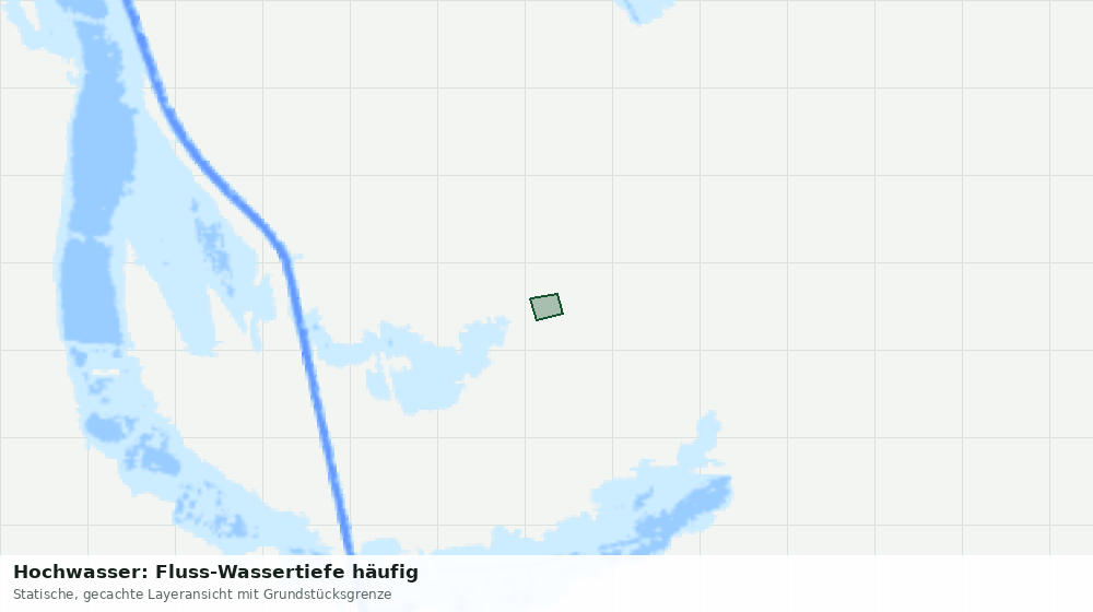 Statische Kartenansicht: Hochwasser: Fluss-Wassertiefe häufig