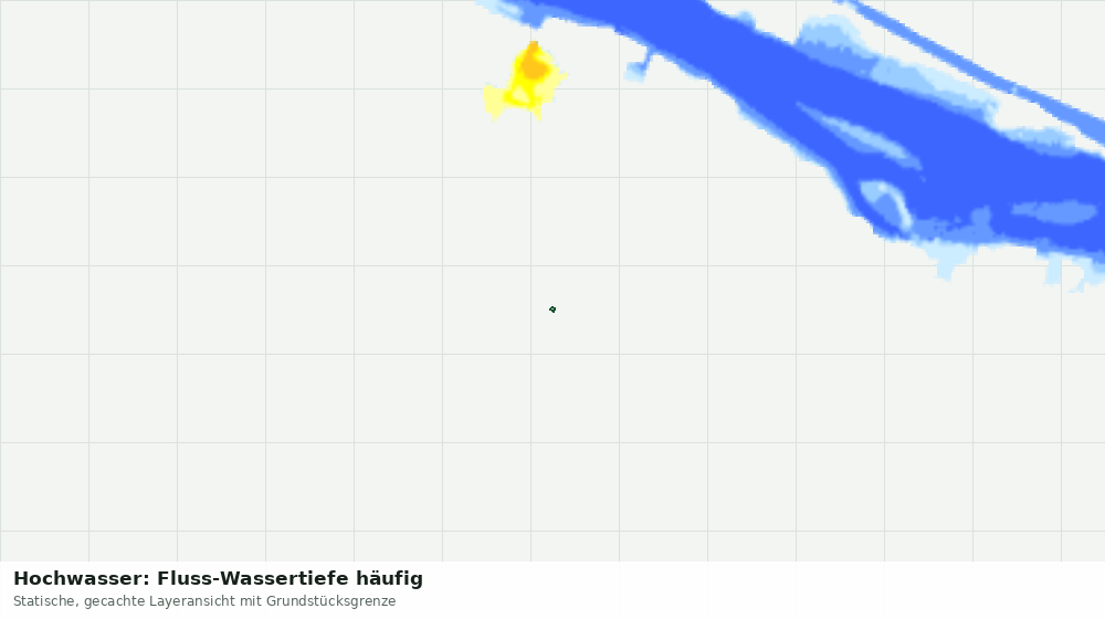 Statische Kartenansicht: Hochwasser: Fluss-Wassertiefe häufig