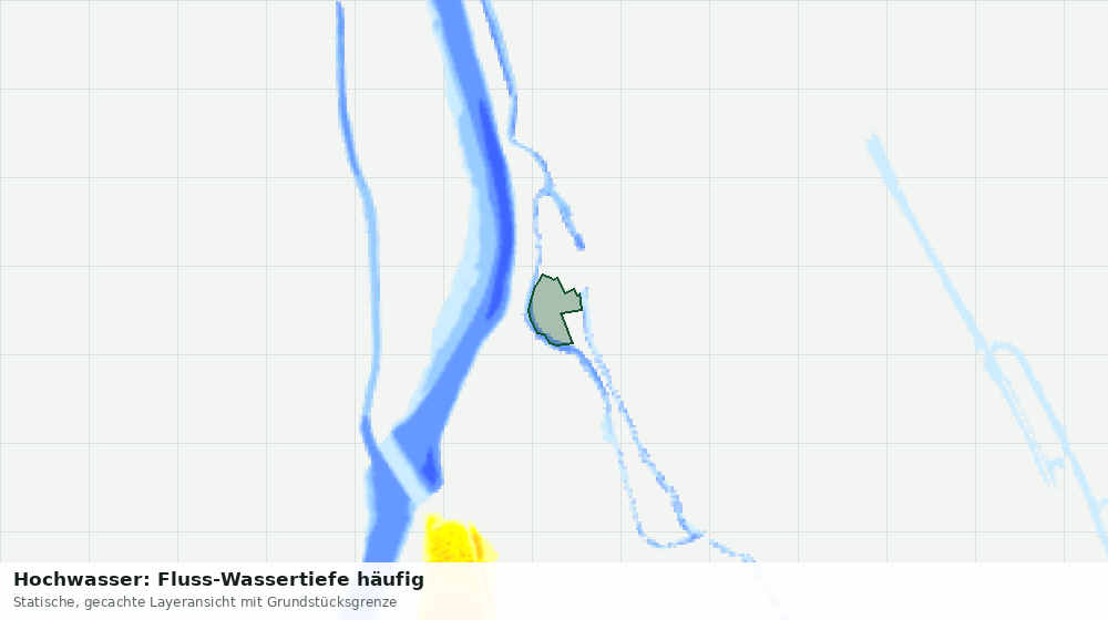 Statische Kartenansicht: Hochwasser: Fluss-Wassertiefe häufig