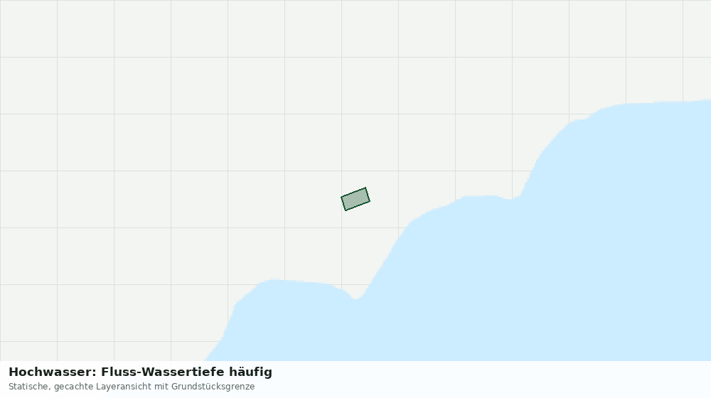 Statische Kartenansicht: Hochwasser: Fluss-Wassertiefe häufig