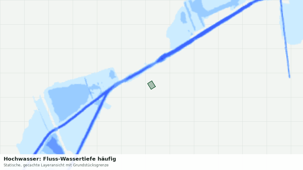 Statische Kartenansicht: Hochwasser: Fluss-Wassertiefe häufig