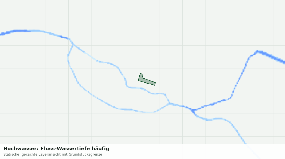 Statische Kartenansicht: Hochwasser: Fluss-Wassertiefe häufig