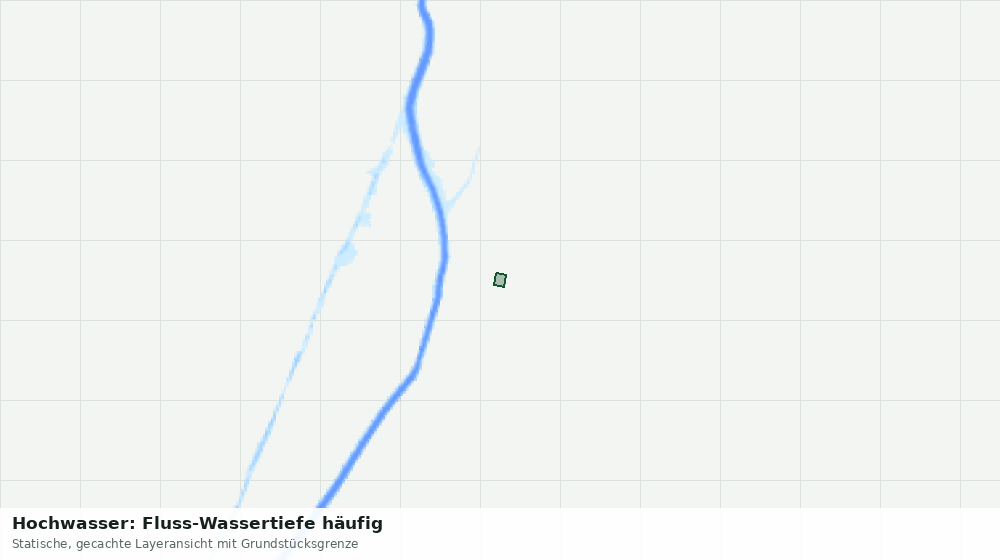 Statische Kartenansicht: Hochwasser: Fluss-Wassertiefe häufig