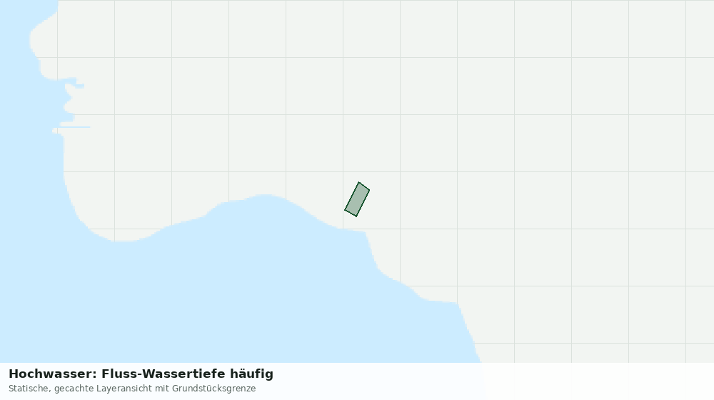 Statische Kartenansicht: Hochwasser: Fluss-Wassertiefe häufig