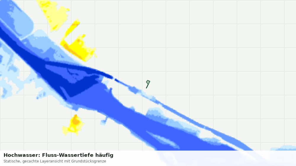Statische Kartenansicht: Hochwasser: Fluss-Wassertiefe häufig