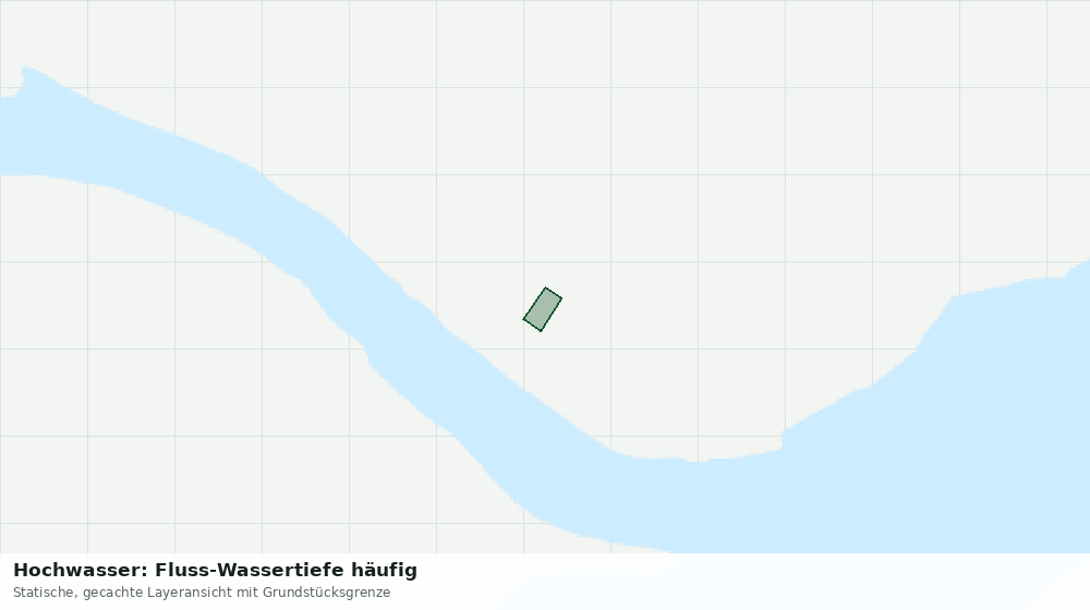 Statische Kartenansicht: Hochwasser: Fluss-Wassertiefe häufig