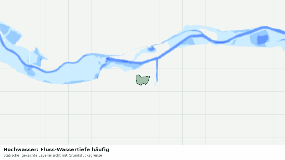 Statische Kartenansicht: Hochwasser: Fluss-Wassertiefe häufig