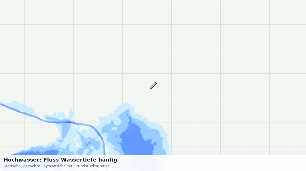 Statische Kartenansicht: Hochwasser: Fluss-Wassertiefe häufig