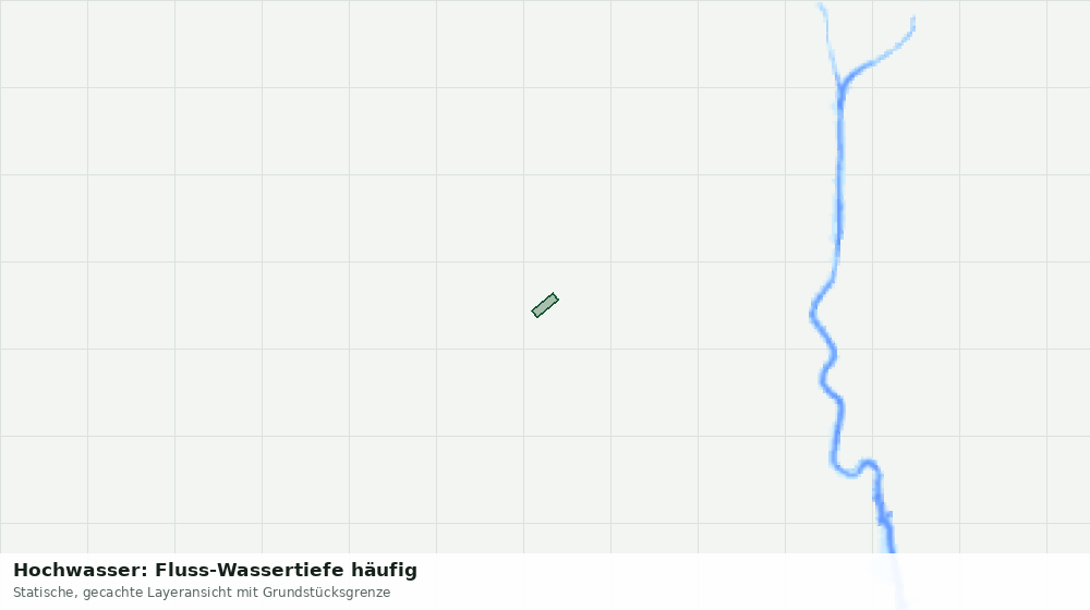 Statische Kartenansicht: Hochwasser: Fluss-Wassertiefe häufig