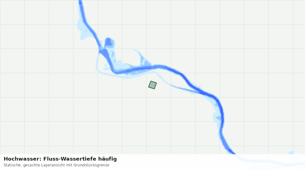 Statische Kartenansicht: Hochwasser: Fluss-Wassertiefe häufig