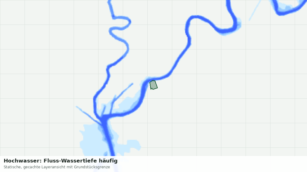 Statische Kartenansicht: Hochwasser: Fluss-Wassertiefe häufig