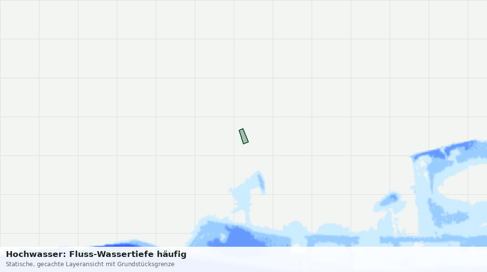 Statische Kartenansicht: Hochwasser: Fluss-Wassertiefe häufig