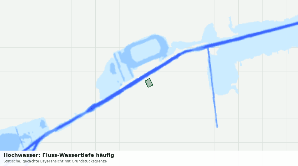 Statische Kartenansicht: Hochwasser: Fluss-Wassertiefe häufig