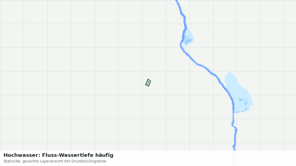 Statische Kartenansicht: Hochwasser: Fluss-Wassertiefe häufig
