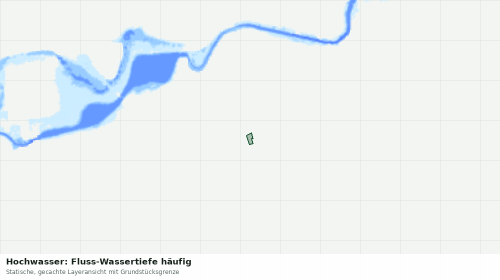 Statische Kartenansicht: Hochwasser: Fluss-Wassertiefe häufig