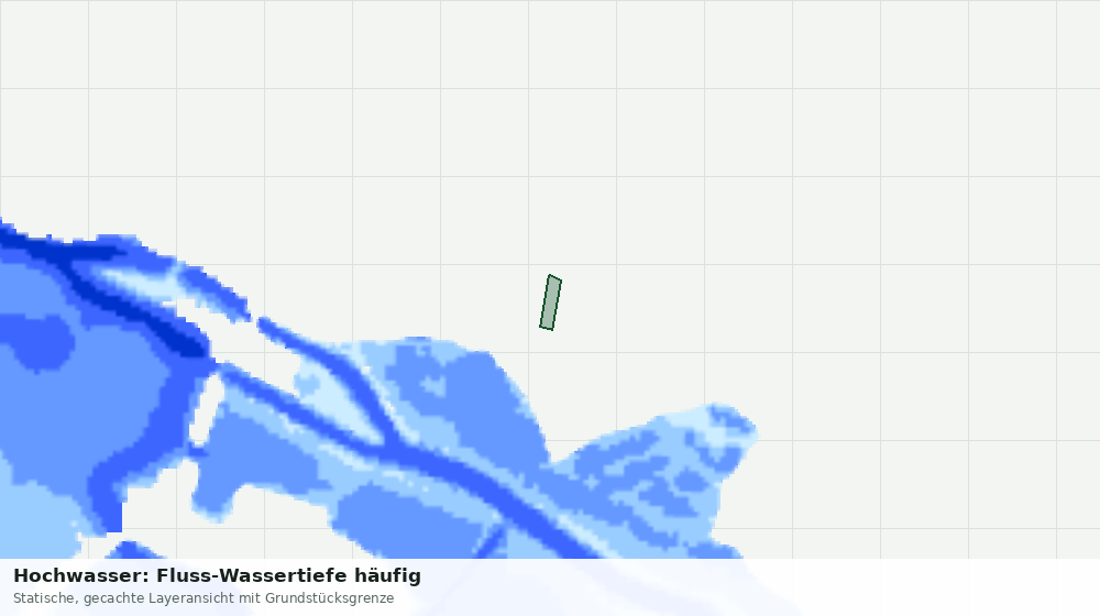 Statische Kartenansicht: Hochwasser: Fluss-Wassertiefe häufig