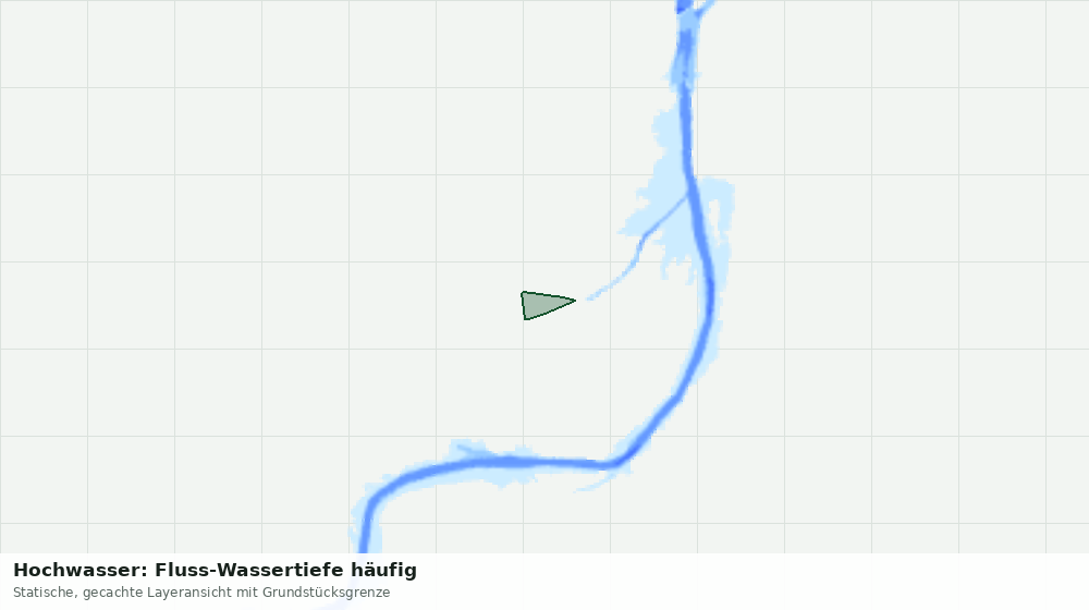 Statische Kartenansicht: Hochwasser: Fluss-Wassertiefe häufig