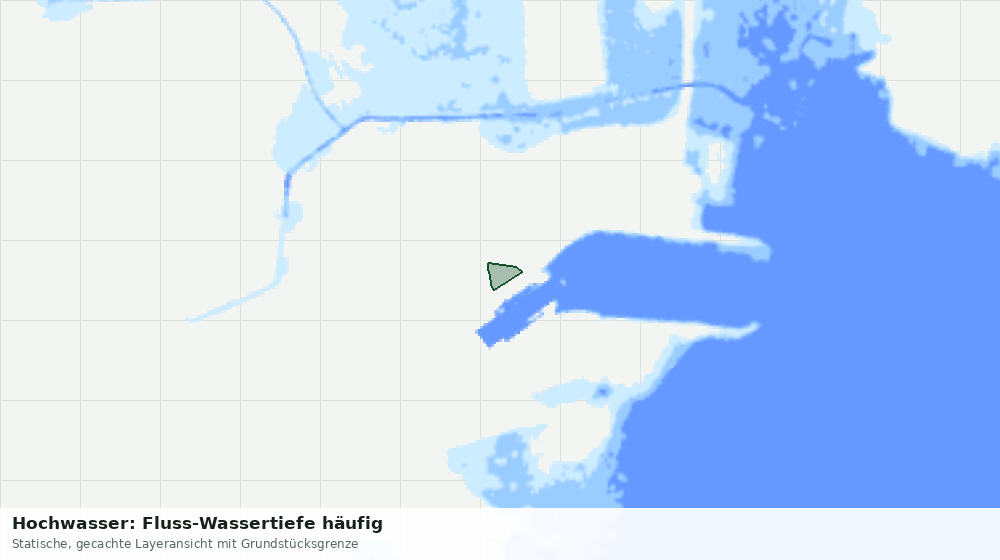 Statische Kartenansicht: Hochwasser: Fluss-Wassertiefe häufig