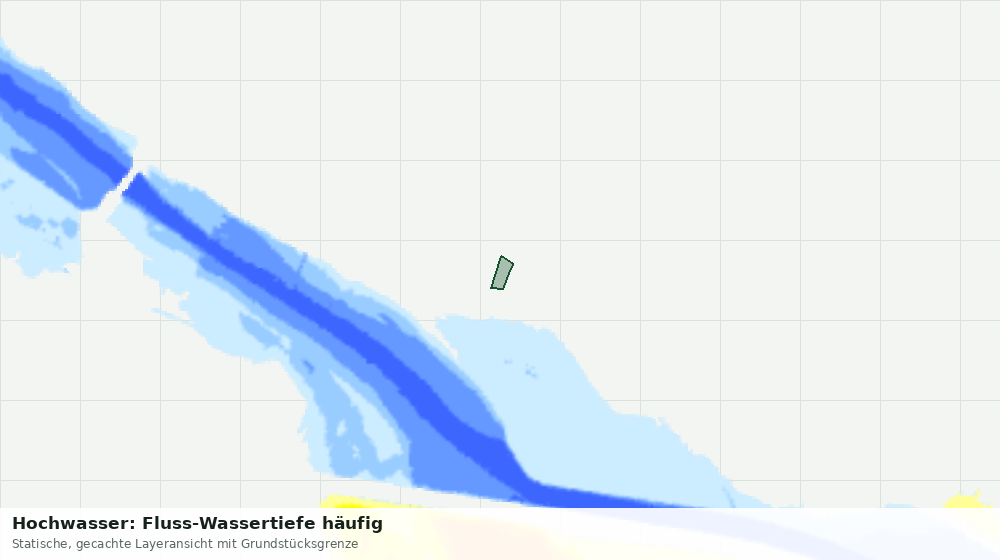 Statische Kartenansicht: Hochwasser: Fluss-Wassertiefe häufig