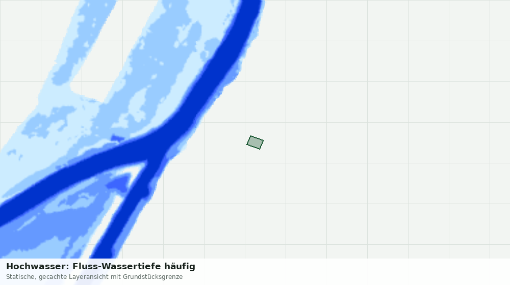 Statische Kartenansicht: Hochwasser: Fluss-Wassertiefe häufig