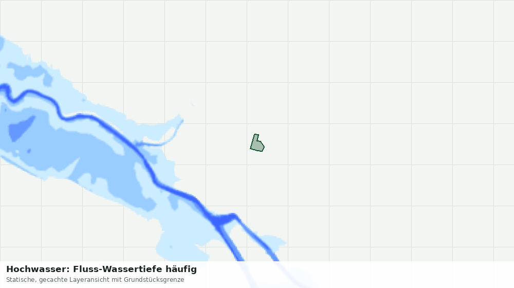 Statische Kartenansicht: Hochwasser: Fluss-Wassertiefe häufig