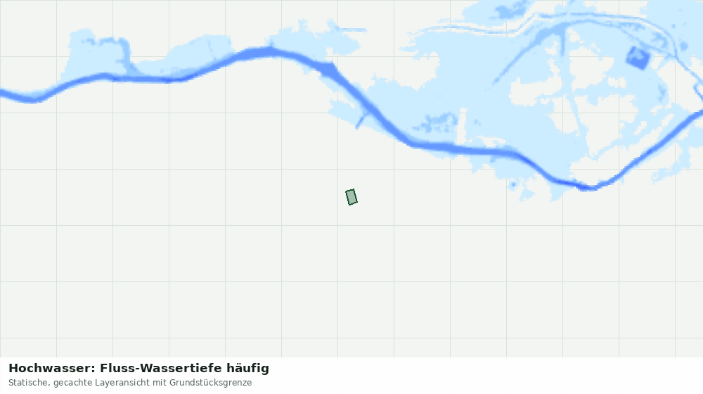 Statische Kartenansicht: Hochwasser: Fluss-Wassertiefe häufig