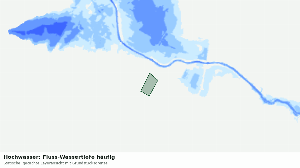 Statische Kartenansicht: Hochwasser: Fluss-Wassertiefe häufig