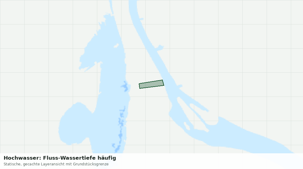 Statische Kartenansicht: Hochwasser: Fluss-Wassertiefe häufig
