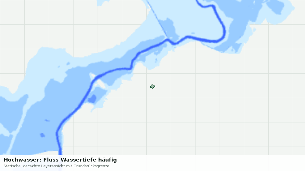Statische Kartenansicht: Hochwasser: Fluss-Wassertiefe häufig