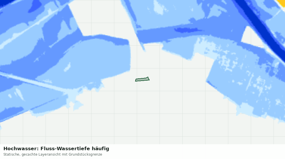 Statische Kartenansicht: Hochwasser: Fluss-Wassertiefe häufig