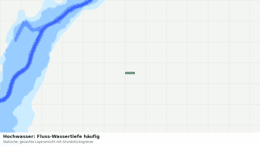Statische Kartenansicht: Hochwasser: Fluss-Wassertiefe häufig