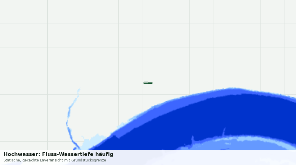 Statische Kartenansicht: Hochwasser: Fluss-Wassertiefe häufig