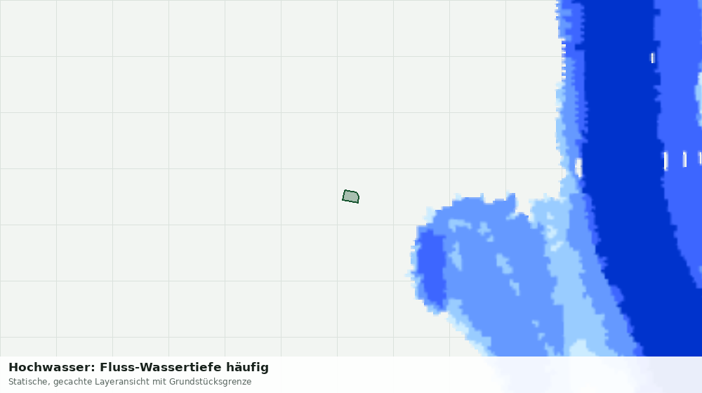 Statische Kartenansicht: Hochwasser: Fluss-Wassertiefe häufig