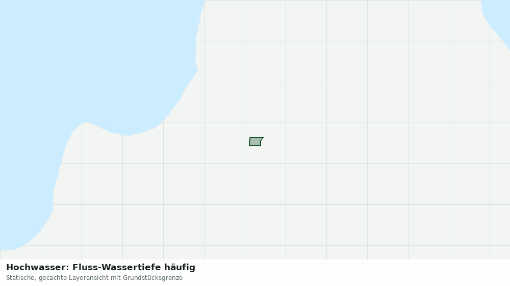 Statische Kartenansicht: Hochwasser: Fluss-Wassertiefe häufig