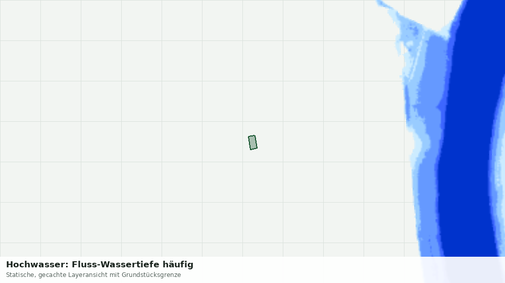 Statische Kartenansicht: Hochwasser: Fluss-Wassertiefe häufig