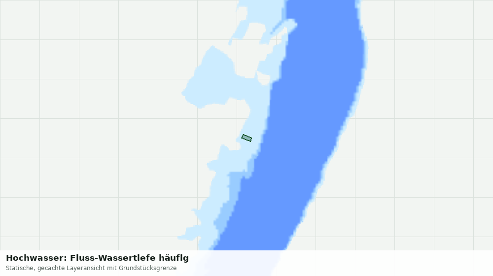 Statische Kartenansicht: Hochwasser: Fluss-Wassertiefe häufig