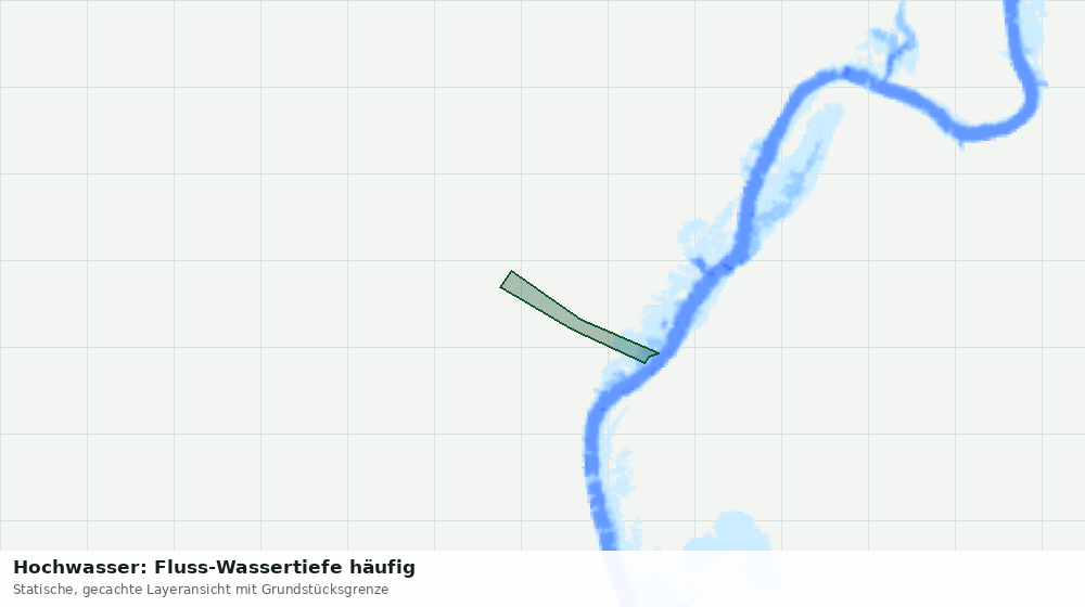 Statische Kartenansicht: Hochwasser: Fluss-Wassertiefe häufig
