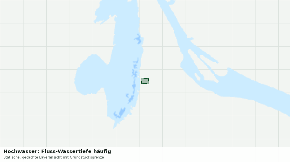 Statische Kartenansicht: Hochwasser: Fluss-Wassertiefe häufig