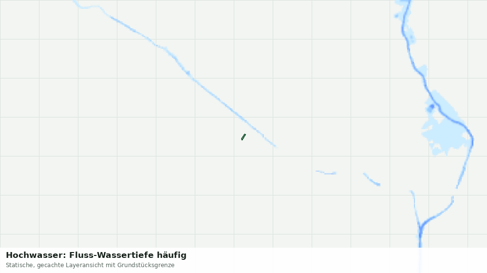 Statische Kartenansicht: Hochwasser: Fluss-Wassertiefe häufig