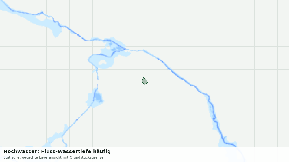 Statische Kartenansicht: Hochwasser: Fluss-Wassertiefe häufig