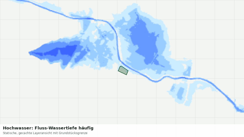 Statische Kartenansicht: Hochwasser: Fluss-Wassertiefe häufig