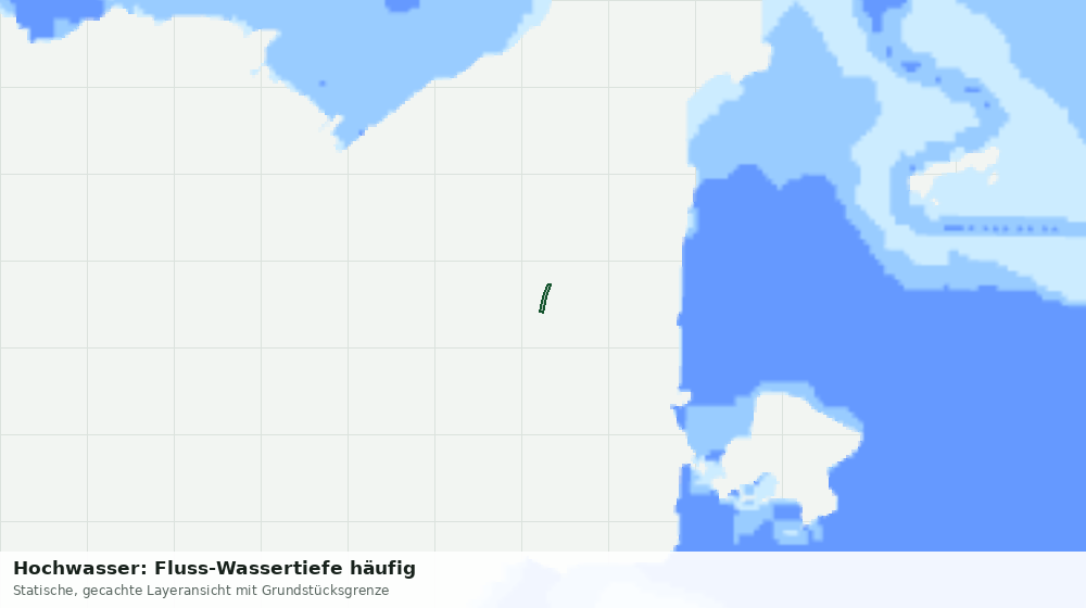 Statische Kartenansicht: Hochwasser: Fluss-Wassertiefe häufig