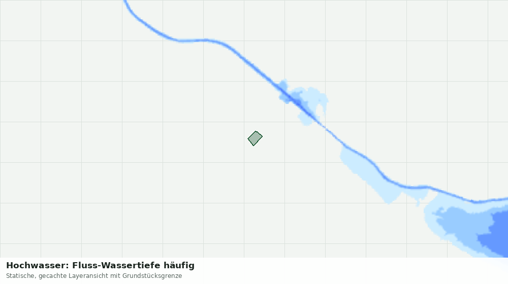 Statische Kartenansicht: Hochwasser: Fluss-Wassertiefe häufig