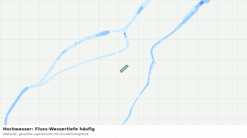 Statische Kartenansicht: Hochwasser: Fluss-Wassertiefe häufig