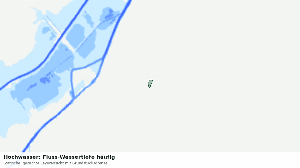 Statische Kartenansicht: Hochwasser: Fluss-Wassertiefe häufig