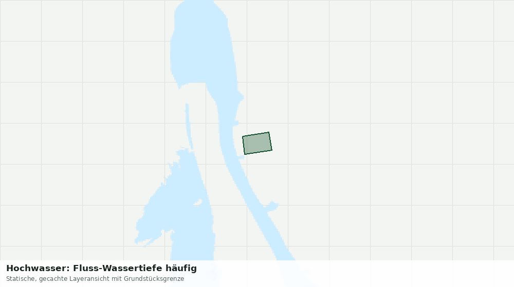 Statische Kartenansicht: Hochwasser: Fluss-Wassertiefe häufig