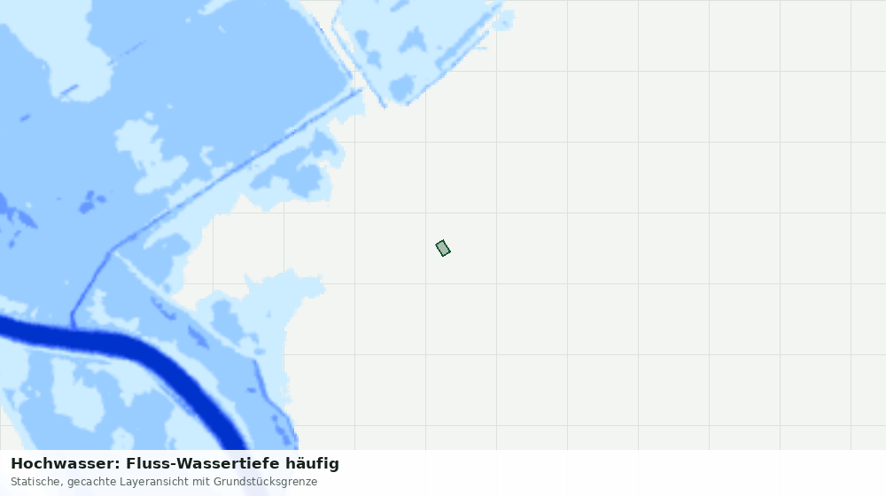 Statische Kartenansicht: Hochwasser: Fluss-Wassertiefe häufig
