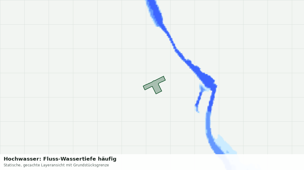 Statische Kartenansicht: Hochwasser: Fluss-Wassertiefe häufig